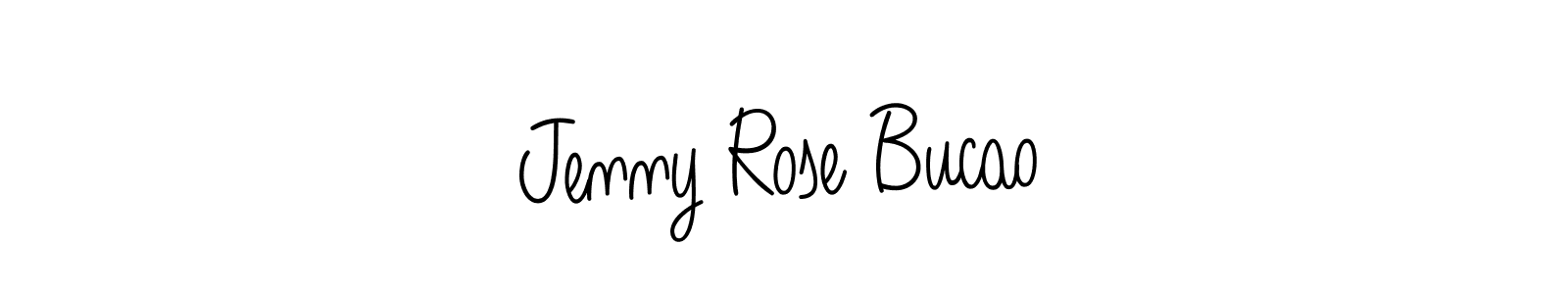 Make a beautiful signature design for name Jenny Rose Bucao. With this signature (Angelique-Rose-font-FFP) style, you can create a handwritten signature for free. Jenny Rose Bucao signature style 5 images and pictures png