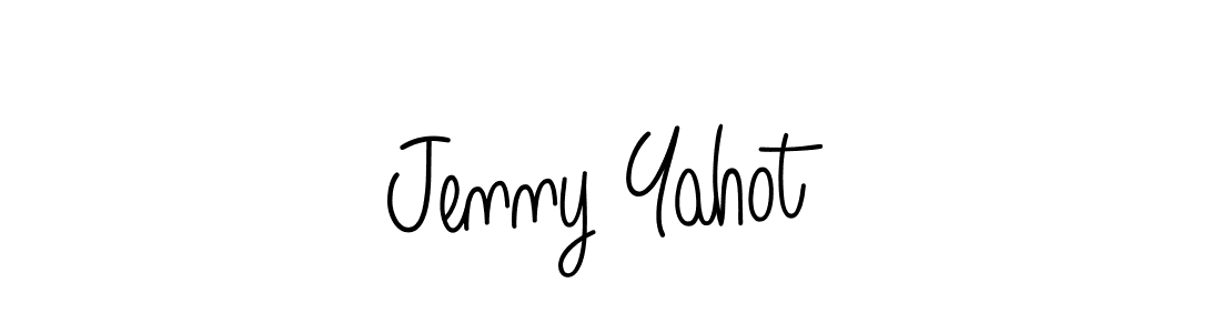 Make a beautiful signature design for name Jenny Yahot. With this signature (Angelique-Rose-font-FFP) style, you can create a handwritten signature for free. Jenny Yahot signature style 5 images and pictures png