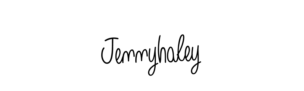 Use a signature maker to create a handwritten signature online. With this signature software, you can design (Angelique-Rose-font-FFP) your own signature for name Jennyhaley. Jennyhaley signature style 5 images and pictures png