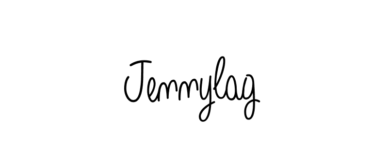 You should practise on your own different ways (Angelique-Rose-font-FFP) to write your name (Jennylag) in signature. don't let someone else do it for you. Jennylag signature style 5 images and pictures png