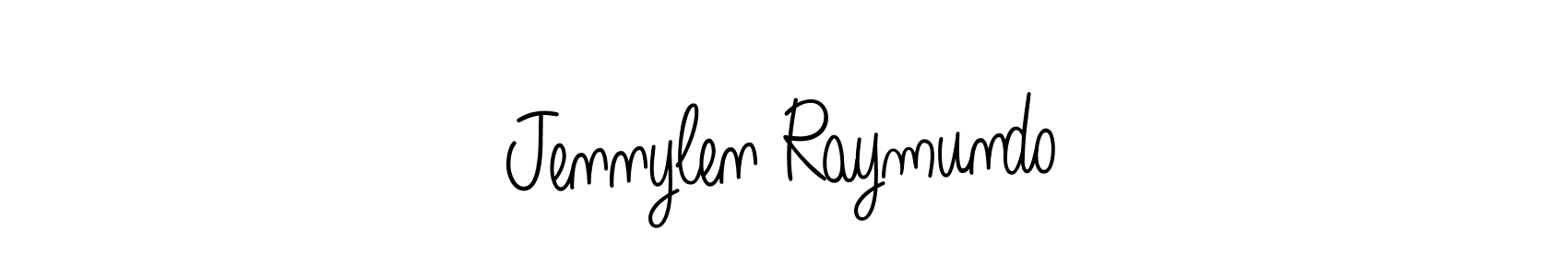 Jennylen Raymundo stylish signature style. Best Handwritten Sign (Angelique-Rose-font-FFP) for my name. Handwritten Signature Collection Ideas for my name Jennylen Raymundo. Jennylen Raymundo signature style 5 images and pictures png