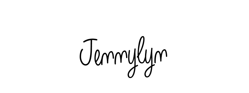 Design your own signature with our free online signature maker. With this signature software, you can create a handwritten (Angelique-Rose-font-FFP) signature for name Jennylyn. Jennylyn signature style 5 images and pictures png