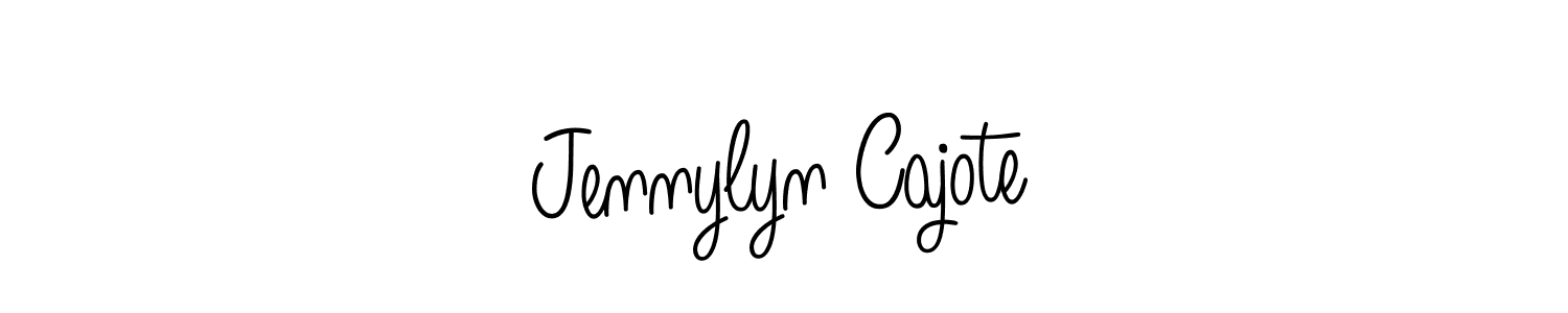 How to make Jennylyn Cajote name signature. Use Angelique-Rose-font-FFP style for creating short signs online. This is the latest handwritten sign. Jennylyn Cajote signature style 5 images and pictures png