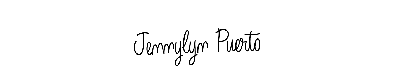 How to make Jennylyn Puerto signature? Angelique-Rose-font-FFP is a professional autograph style. Create handwritten signature for Jennylyn Puerto name. Jennylyn Puerto signature style 5 images and pictures png