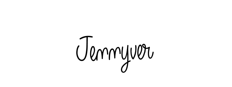 Here are the top 10 professional signature styles for the name Jennyver. These are the best autograph styles you can use for your name. Jennyver signature style 5 images and pictures png