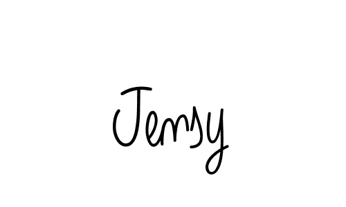 You should practise on your own different ways (Angelique-Rose-font-FFP) to write your name (Jensy) in signature. don't let someone else do it for you. Jensy signature style 5 images and pictures png