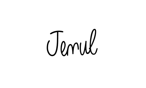 How to Draw Jenul signature style? Angelique-Rose-font-FFP is a latest design signature styles for name Jenul. Jenul signature style 5 images and pictures png