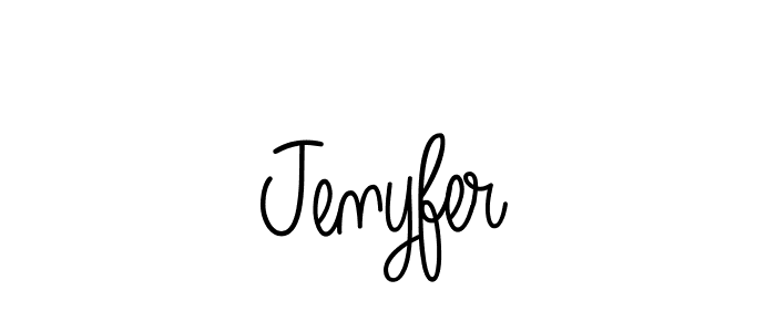 How to Draw Jenyfer signature style? Angelique-Rose-font-FFP is a latest design signature styles for name Jenyfer. Jenyfer signature style 5 images and pictures png