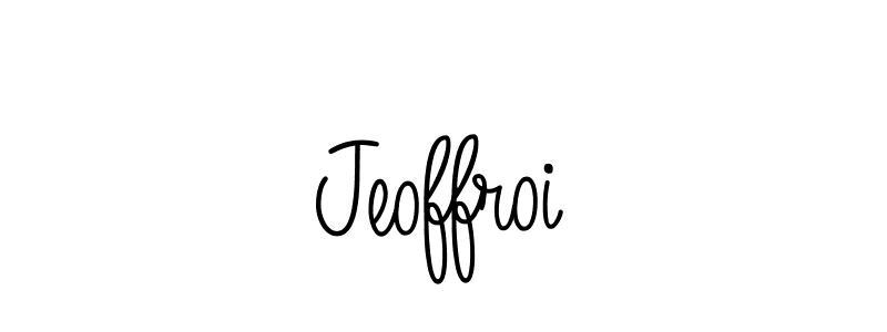 How to make Jeoffroi name signature. Use Angelique-Rose-font-FFP style for creating short signs online. This is the latest handwritten sign. Jeoffroi signature style 5 images and pictures png
