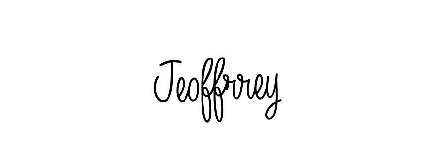 Use a signature maker to create a handwritten signature online. With this signature software, you can design (Angelique-Rose-font-FFP) your own signature for name Jeoffrrey. Jeoffrrey signature style 5 images and pictures png