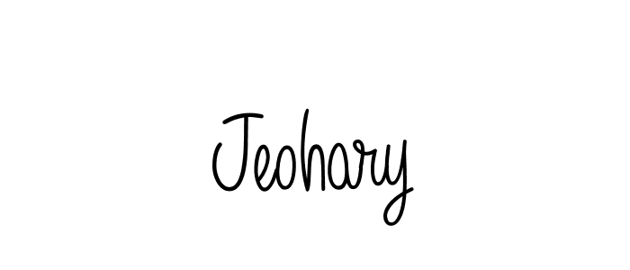 The best way (Angelique-Rose-font-FFP) to make a short signature is to pick only two or three words in your name. The name Jeohary include a total of six letters. For converting this name. Jeohary signature style 5 images and pictures png