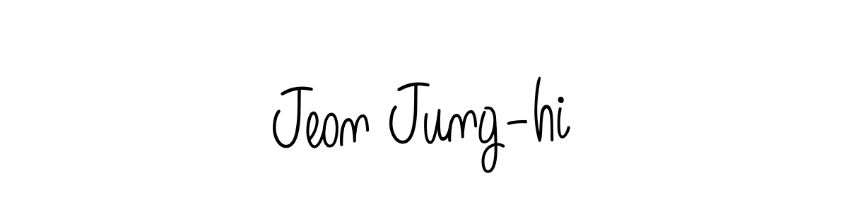 Similarly Angelique-Rose-font-FFP is the best handwritten signature design. Signature creator online .You can use it as an online autograph creator for name Jeon Jung-hi. Jeon Jung-hi signature style 5 images and pictures png