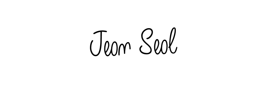Design your own signature with our free online signature maker. With this signature software, you can create a handwritten (Angelique-Rose-font-FFP) signature for name Jeon Seol. Jeon Seol signature style 5 images and pictures png