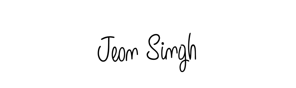 Create a beautiful signature design for name Jeon Singh. With this signature (Angelique-Rose-font-FFP) fonts, you can make a handwritten signature for free. Jeon Singh signature style 5 images and pictures png