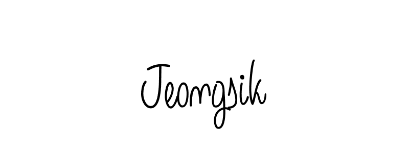 Use a signature maker to create a handwritten signature online. With this signature software, you can design (Angelique-Rose-font-FFP) your own signature for name Jeongsik. Jeongsik signature style 5 images and pictures png