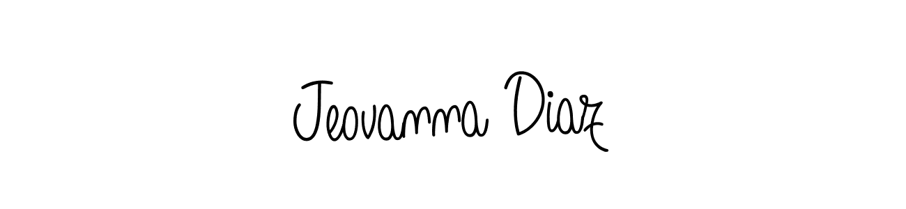 Use a signature maker to create a handwritten signature online. With this signature software, you can design (Angelique-Rose-font-FFP) your own signature for name Jeovanna Diaz. Jeovanna Diaz signature style 5 images and pictures png