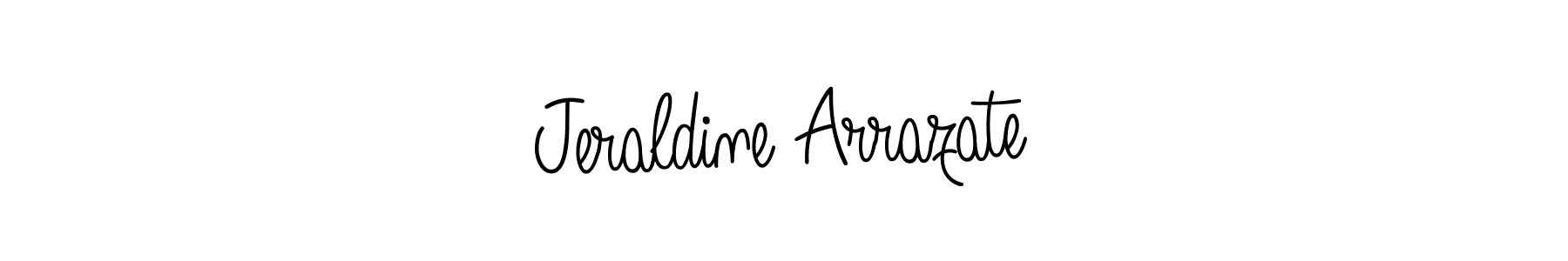 You can use this online signature creator to create a handwritten signature for the name Jeraldine Arrazate. This is the best online autograph maker. Jeraldine Arrazate signature style 5 images and pictures png