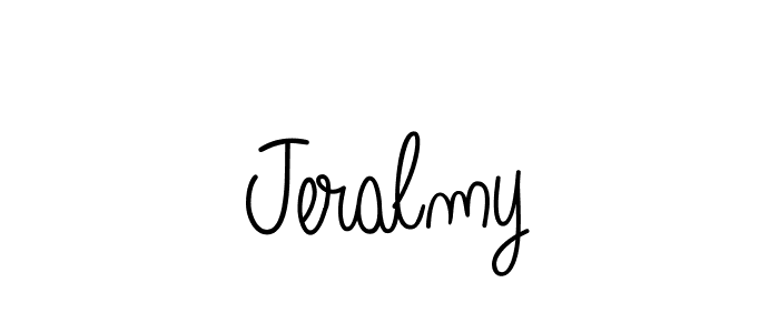 Use a signature maker to create a handwritten signature online. With this signature software, you can design (Angelique-Rose-font-FFP) your own signature for name Jeralmy. Jeralmy signature style 5 images and pictures png