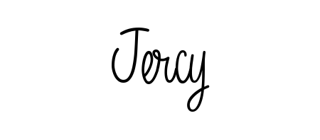 A timeless handwritten aesthetic for Jercy. The Angelique-Rose-font-FFP font gives your signature a handcrafted feel with natural curves. Jercy signature style 5 images and pictures png