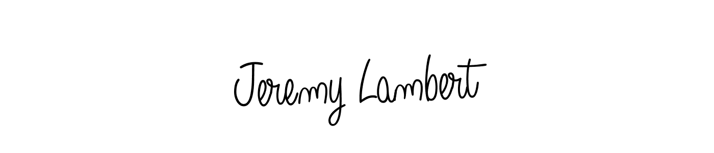 How to make Jeremy Lambert name signature. Use Angelique-Rose-font-FFP style for creating short signs online. This is the latest handwritten sign. Jeremy Lambert signature style 5 images and pictures png