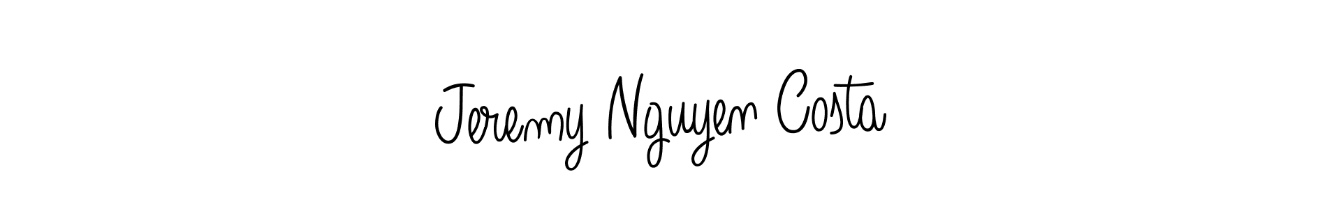 How to Draw Jeremy Nguyen Costa signature style? Angelique-Rose-font-FFP is a latest design signature styles for name Jeremy Nguyen Costa. Jeremy Nguyen Costa signature style 5 images and pictures png