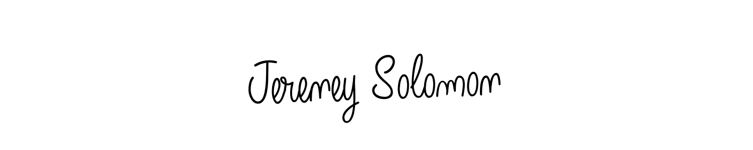 if you are searching for the best signature style for your name Jereney Solomon. so please give up your signature search. here we have designed multiple signature styles  using Angelique-Rose-font-FFP. Jereney Solomon signature style 5 images and pictures png
