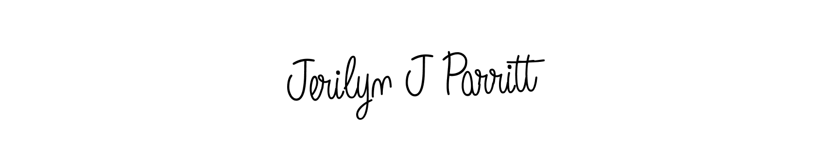 Also You can easily find your signature by using the search form. We will create Jerilyn J Parritt name handwritten signature images for you free of cost using Angelique-Rose-font-FFP sign style. Jerilyn J Parritt signature style 5 images and pictures png