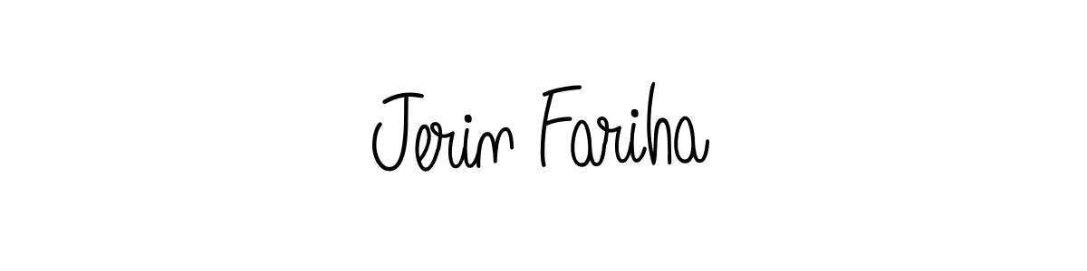 Best and Professional Signature Style for Jerin Fariha. Angelique-Rose-font-FFP Best Signature Style Collection. Jerin Fariha signature style 5 images and pictures png