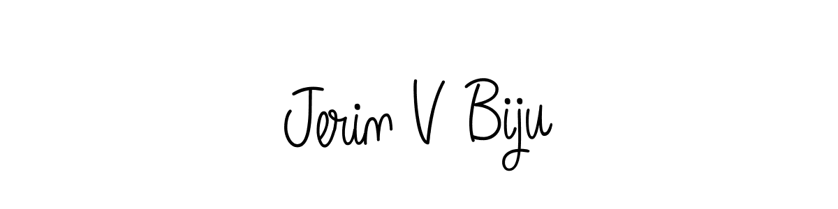 Make a beautiful signature design for name Jerin V Biju. Use this online signature maker to create a handwritten signature for free. Jerin V Biju signature style 5 images and pictures png