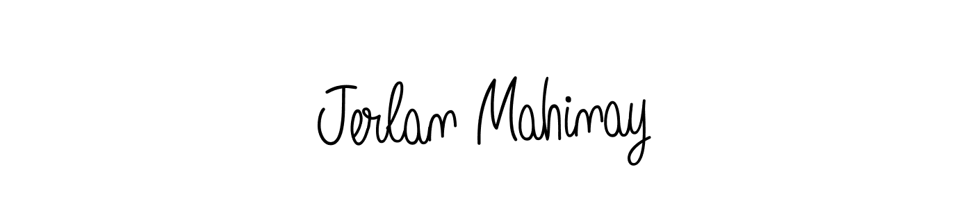 Design your own signature with our free online signature maker. With this signature software, you can create a handwritten (Angelique-Rose-font-FFP) signature for name Jerlan Mahinay. Jerlan Mahinay signature style 5 images and pictures png