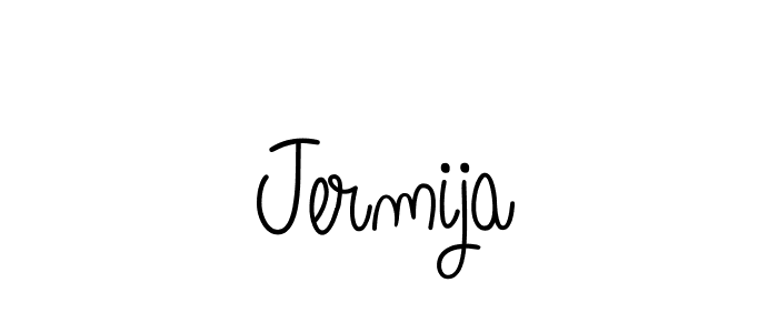 Create a beautiful signature design for name Jermija. With this signature (Angelique-Rose-font-FFP) fonts, you can make a handwritten signature for free. Jermija signature style 5 images and pictures png
