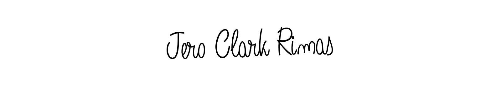 How to make Jero Clark Rimas signature? Angelique-Rose-font-FFP is a professional autograph style. Create handwritten signature for Jero Clark Rimas name. Jero Clark Rimas signature style 5 images and pictures png