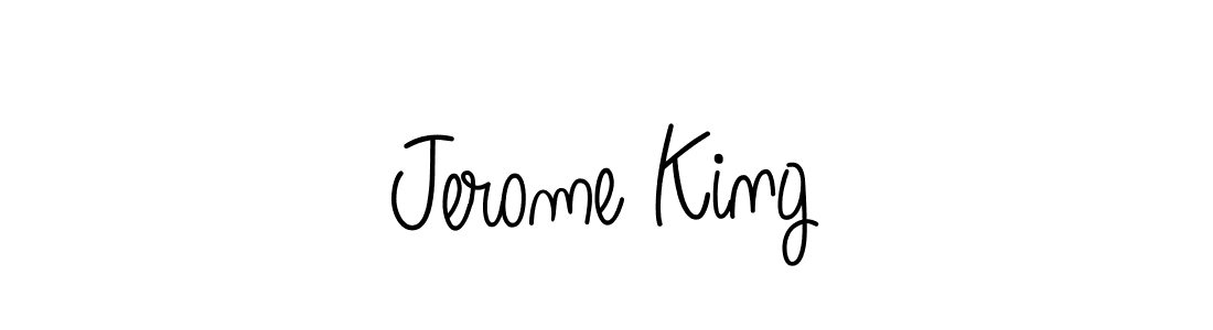 You should practise on your own different ways (Angelique-Rose-font-FFP) to write your name (Jerome King) in signature. don't let someone else do it for you. Jerome King signature style 5 images and pictures png