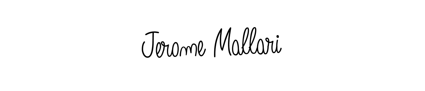 Design your own signature with our free online signature maker. With this signature software, you can create a handwritten (Angelique-Rose-font-FFP) signature for name Jerome Mallari. Jerome Mallari signature style 5 images and pictures png