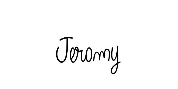 How to make Jeromy signature? Angelique-Rose-font-FFP is a professional autograph style. Create handwritten signature for Jeromy name. Jeromy signature style 5 images and pictures png