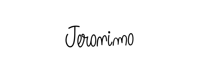 Jeronimo stylish signature style. Best Handwritten Sign (Angelique-Rose-font-FFP) for my name. Handwritten Signature Collection Ideas for my name Jeronimo. Jeronimo signature style 5 images and pictures png