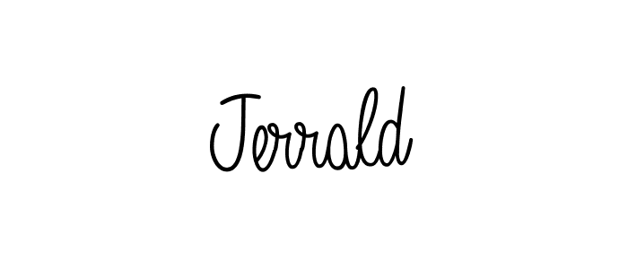 How to make Jerrald signature? Angelique-Rose-font-FFP is a professional autograph style. Create handwritten signature for Jerrald name. Jerrald signature style 5 images and pictures png