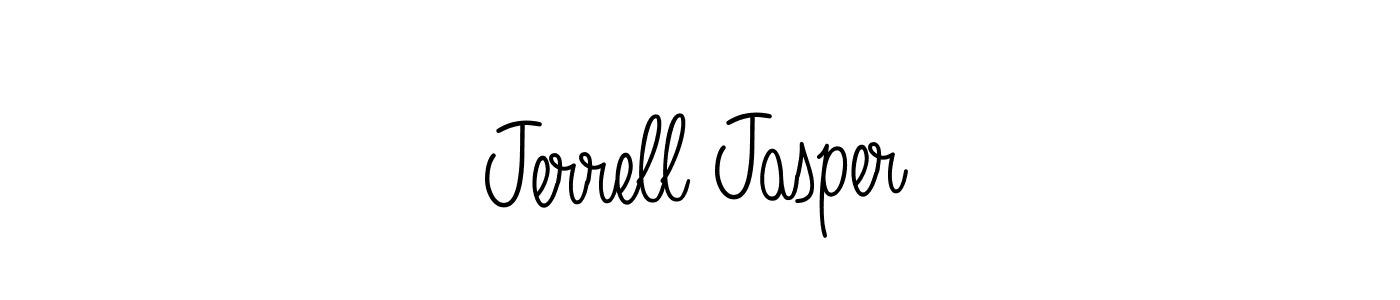 The best way (Angelique-Rose-font-FFP) to make a short signature is to pick only two or three words in your name. The name Jerrell Jasper include a total of six letters. For converting this name. Jerrell Jasper signature style 5 images and pictures png