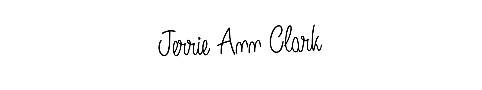 Best and Professional Signature Style for Jerrie Ann Clark. Angelique-Rose-font-FFP Best Signature Style Collection. Jerrie Ann Clark signature style 5 images and pictures png