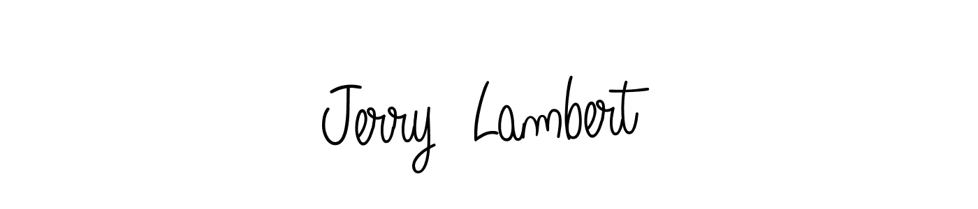 How to make Jerry  Lambert name signature. Use Angelique-Rose-font-FFP style for creating short signs online. This is the latest handwritten sign. Jerry  Lambert signature style 5 images and pictures png