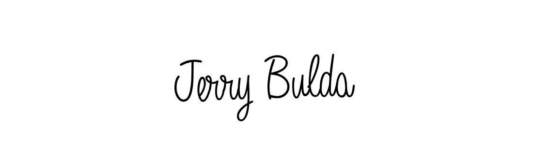 You should practise on your own different ways (Angelique-Rose-font-FFP) to write your name (Jerry Bulda) in signature. don't let someone else do it for you. Jerry Bulda signature style 5 images and pictures png