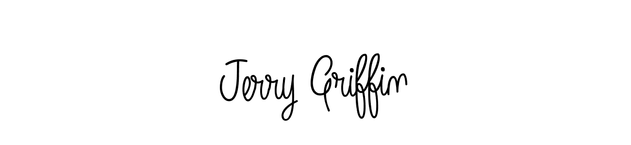 You should practise on your own different ways (Angelique-Rose-font-FFP) to write your name (Jerry Griffin) in signature. don't let someone else do it for you. Jerry Griffin signature style 5 images and pictures png