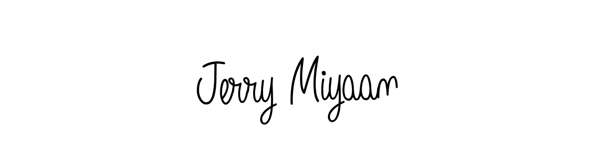 Design your own signature with our free online signature maker. With this signature software, you can create a handwritten (Angelique-Rose-font-FFP) signature for name Jerry Miyaan. Jerry Miyaan signature style 5 images and pictures png