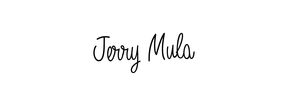 Jerry Mula stylish signature style. Best Handwritten Sign (Angelique-Rose-font-FFP) for my name. Handwritten Signature Collection Ideas for my name Jerry Mula. Jerry Mula signature style 5 images and pictures png