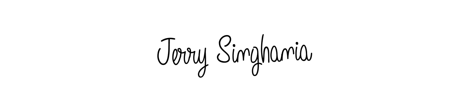 The best way (Angelique-Rose-font-FFP) to make a short signature is to pick only two or three words in your name. The name Jerry Singhania include a total of six letters. For converting this name. Jerry Singhania signature style 5 images and pictures png