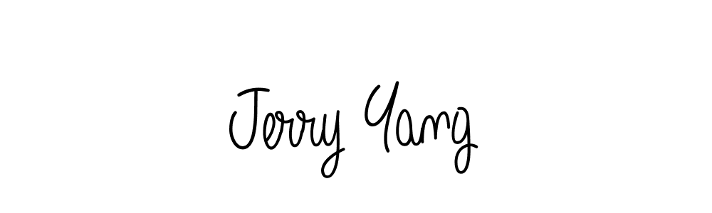 Make a beautiful signature design for name Jerry Yang. With this signature (Angelique-Rose-font-FFP) style, you can create a handwritten signature for free. Jerry Yang signature style 5 images and pictures png