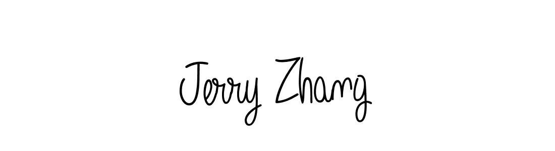 How to make Jerry Zhang name signature. Use Angelique-Rose-font-FFP style for creating short signs online. This is the latest handwritten sign. Jerry Zhang signature style 5 images and pictures png