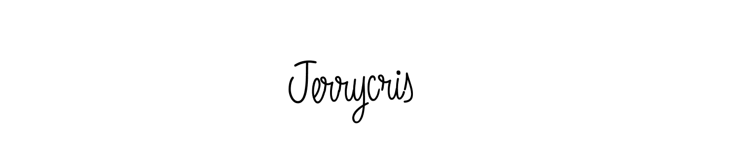 The best way (Angelique-Rose-font-FFP) to make a short signature is to pick only two or three words in your name. The name Jerrycris❤️ include a total of six letters. For converting this name. Jerrycris❤️ signature style 5 images and pictures png