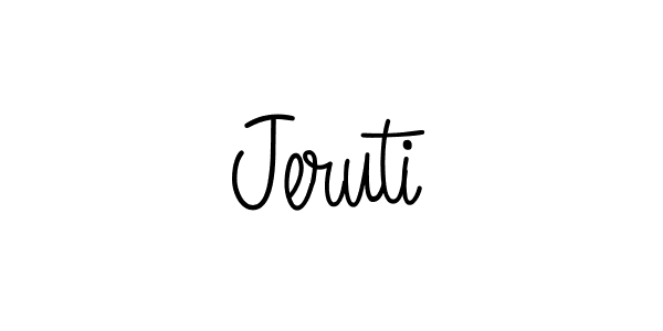 Once you've used our free online signature maker to create your best signature Angelique-Rose-font-FFP style, it's time to enjoy all of the benefits that Jeruti name signing documents. Jeruti signature style 5 images and pictures png