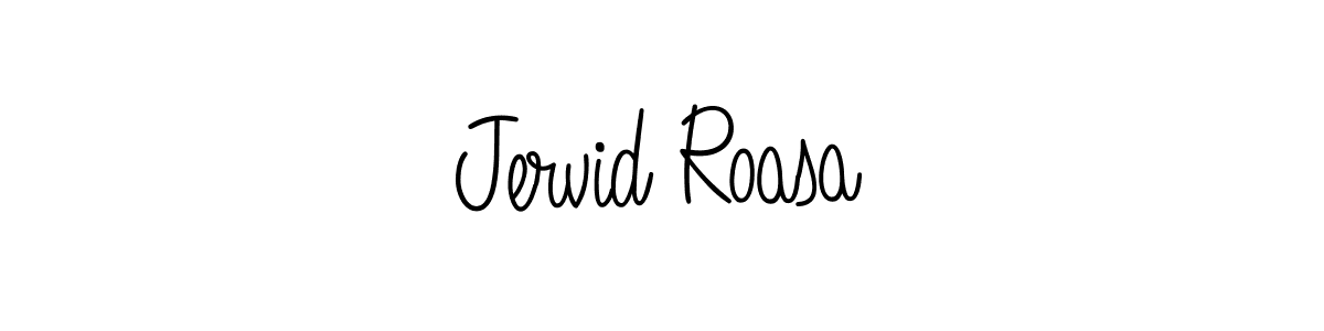 Make a beautiful signature design for name Jervid Roasa. With this signature (Angelique-Rose-font-FFP) style, you can create a handwritten signature for free. Jervid Roasa signature style 5 images and pictures png